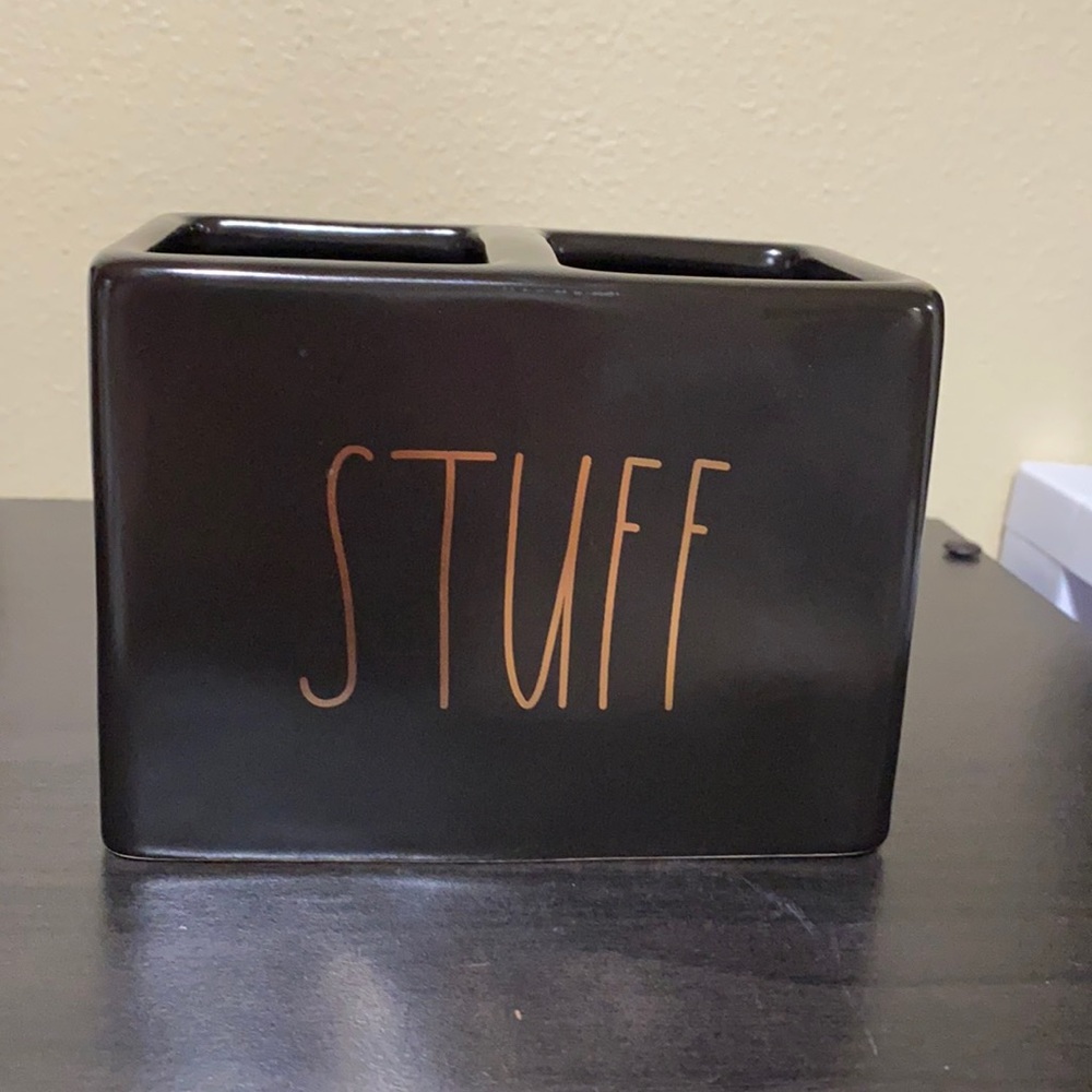 New Rae Dunn ceramic Stuff holder